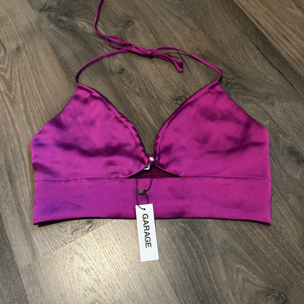 Garage Satin Top - Size M